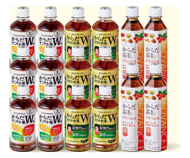 【日本コカ・コーラ】《お中元》からだすこやか茶Ｗ＋・からだおだやか茶Ｗ・からだ巡茶アドバンス セット